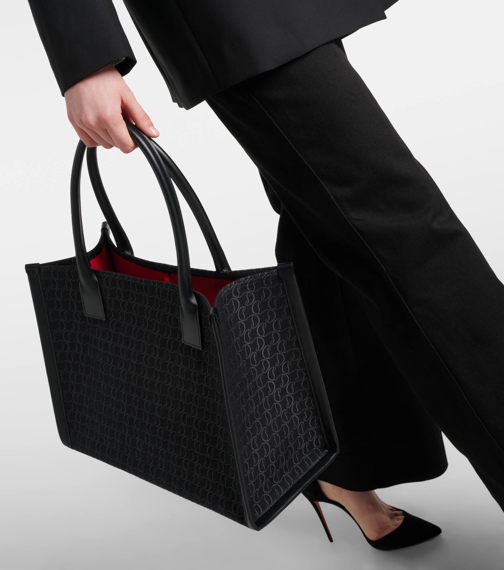 By My Side E/W Large canvas tote bag - 7