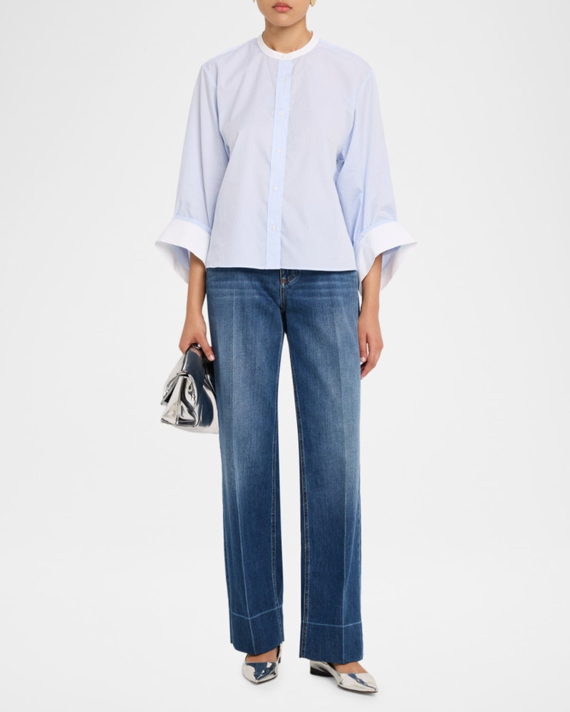 TWP Beau Striped Button-Front Shirt outlook