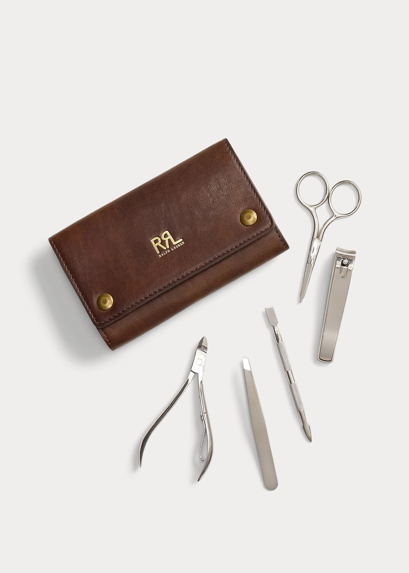 Nail Grooming Kit & Leather Case 1