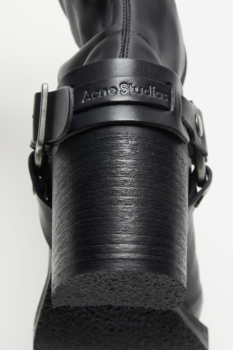 Pull-on buckle boots - Black 6