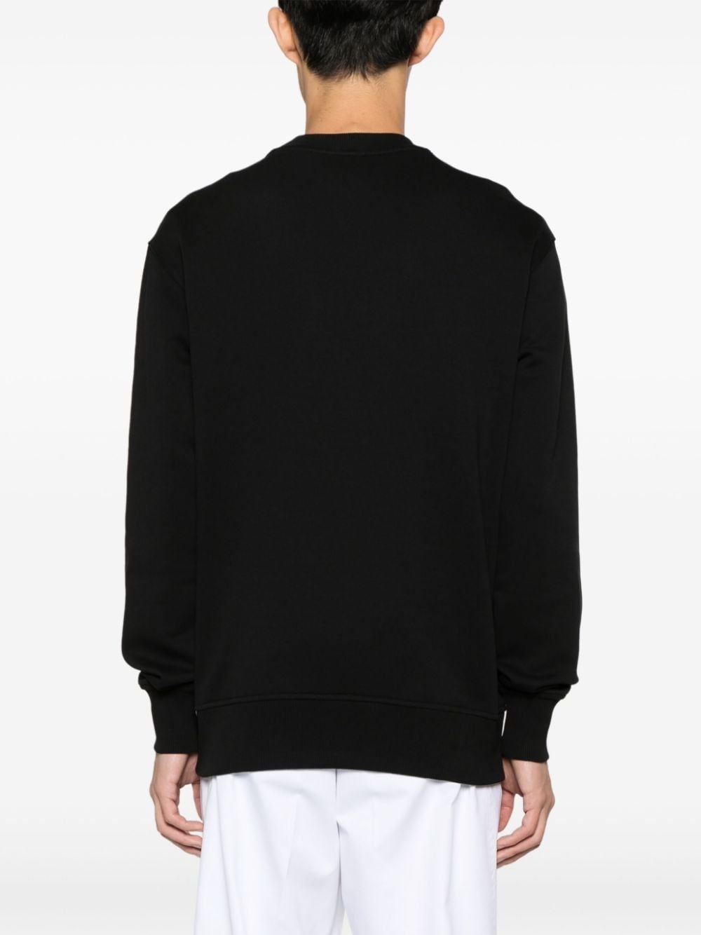 embroidered-motif cotton sweatshirt - 4