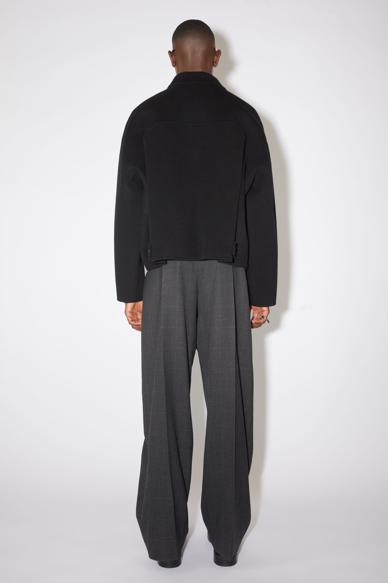 Wool zipper jacket - Black 3