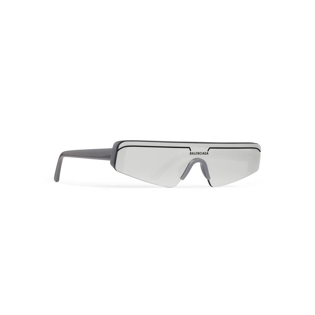 Ski Rectangle Sunglasses in Grey - 2