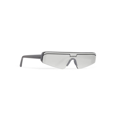 BALENCIAGA Ski Rectangle Sunglasses in Grey outlook