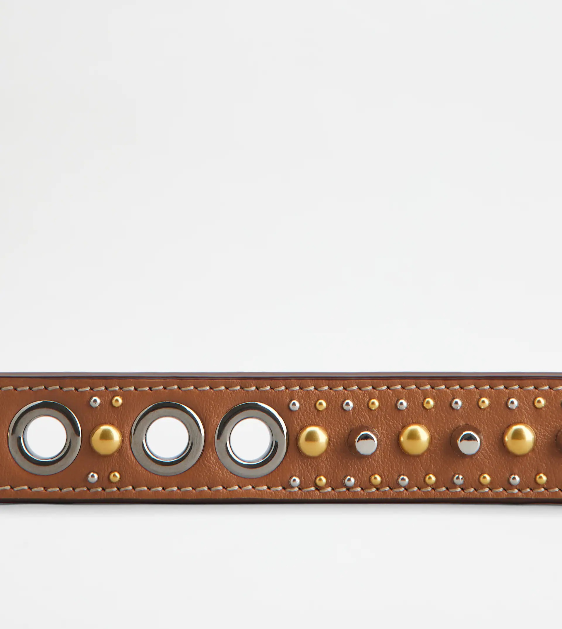 SHOULDER STRAP IN LEATHER - BROWN - 2