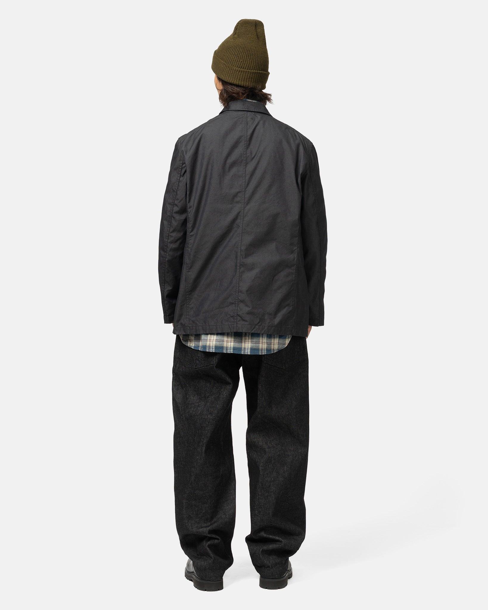 CP Weather Poplin Bedford Jacket Charcoal - 3