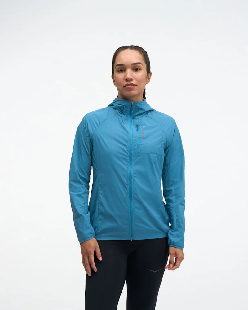 Women's SkyFlow Wind Jacket in Night Glow Blue - 1