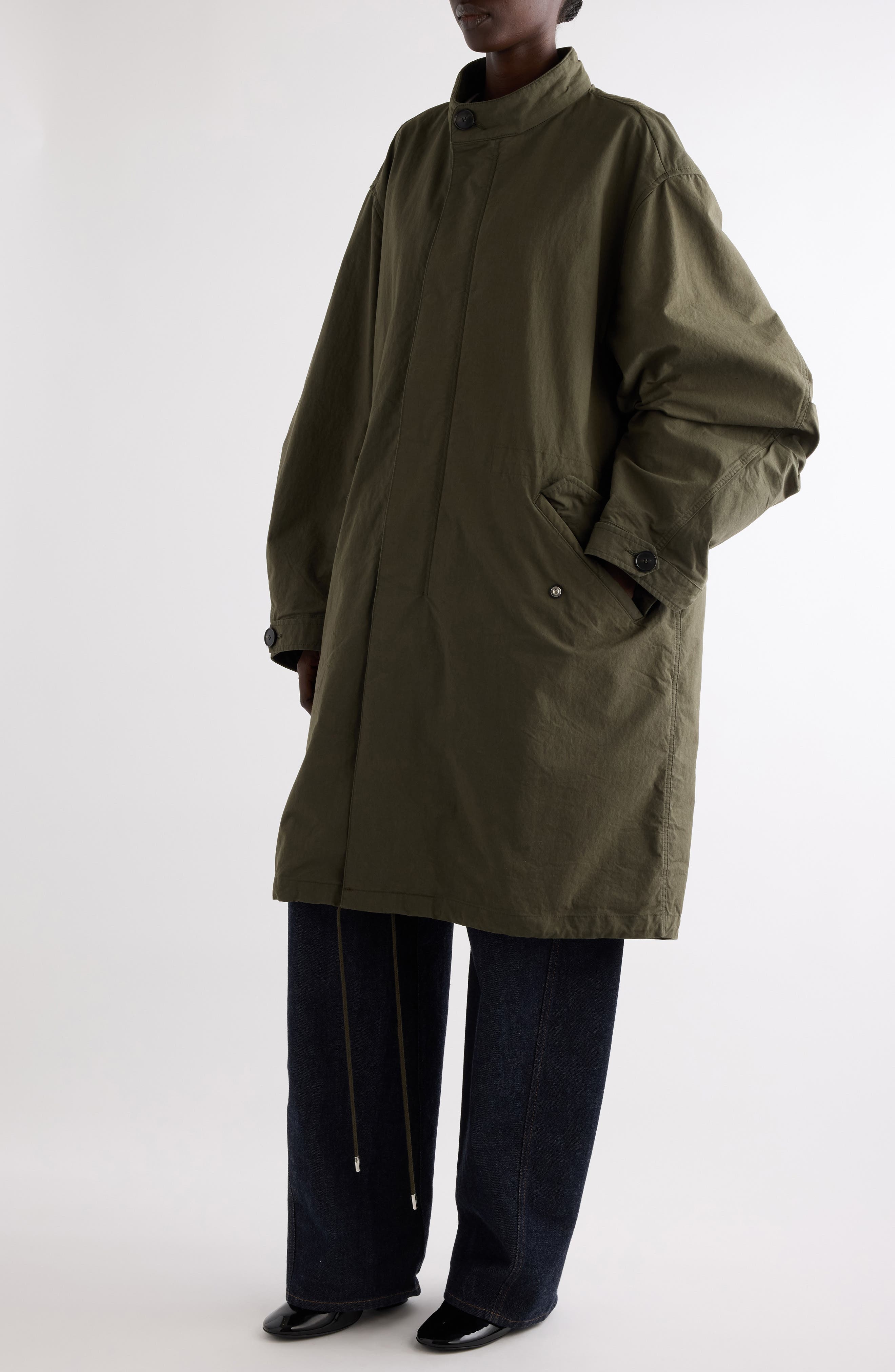 Givenchy Cocoon Parka in Khaki at Nordstrom - 5