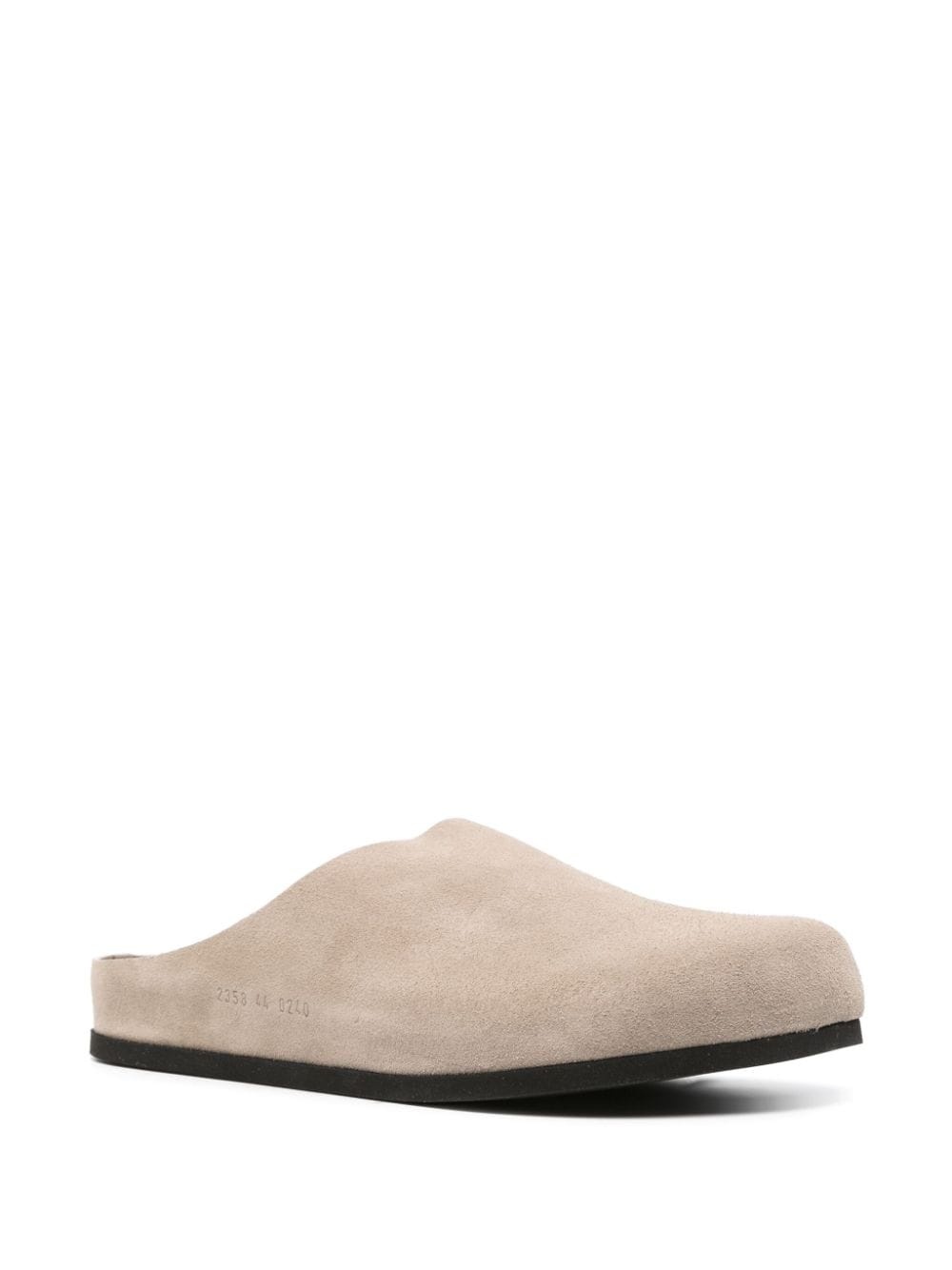 slip-on suede clogs - 2