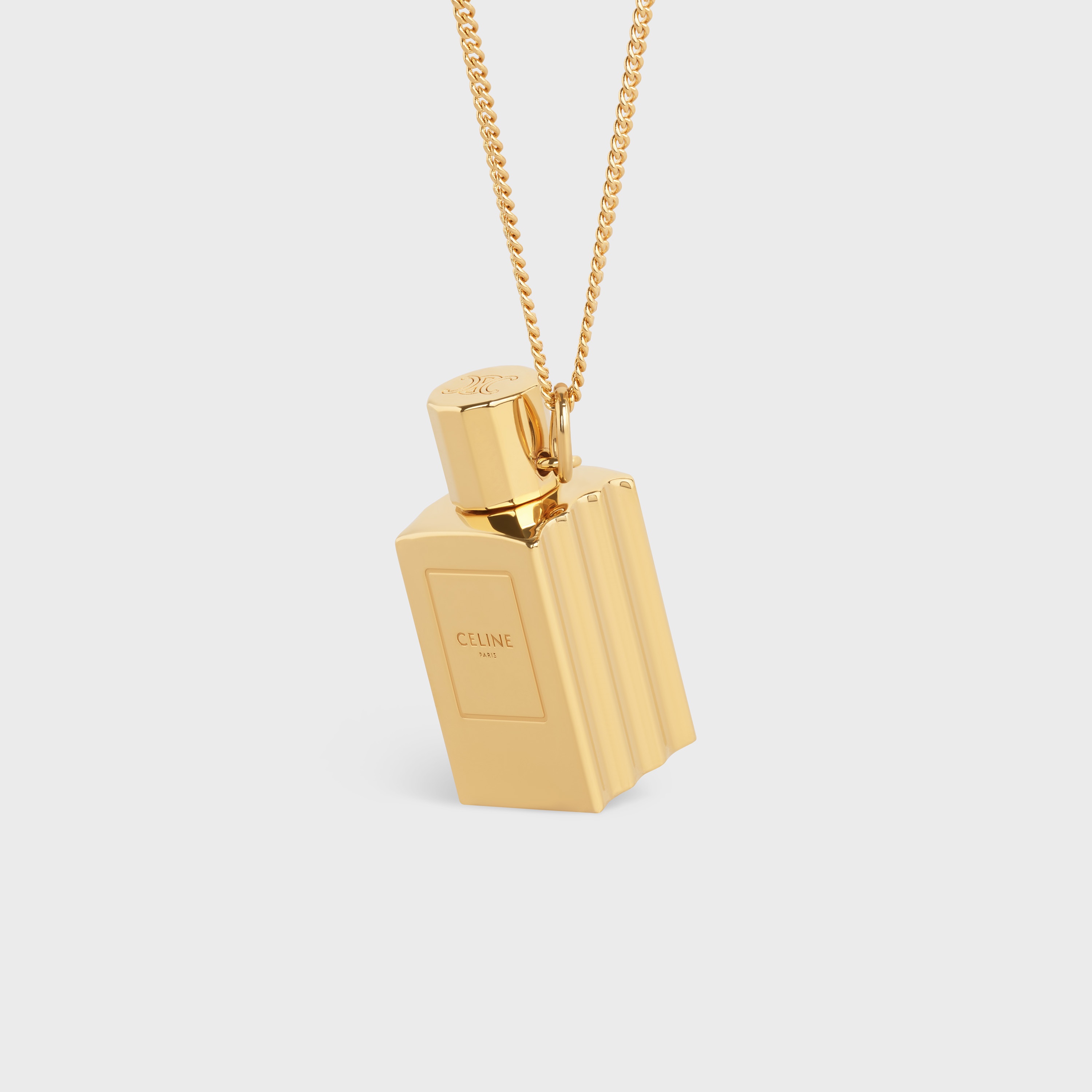 Celine Separables Small Perfume Pendant in Brass with Gold Finish - 4