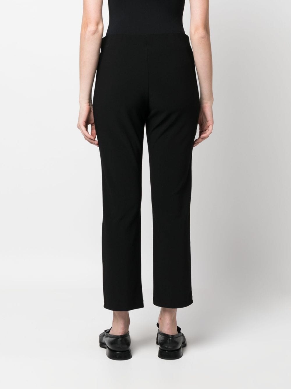 mid-rise straight-leg tailored trousers - 4
