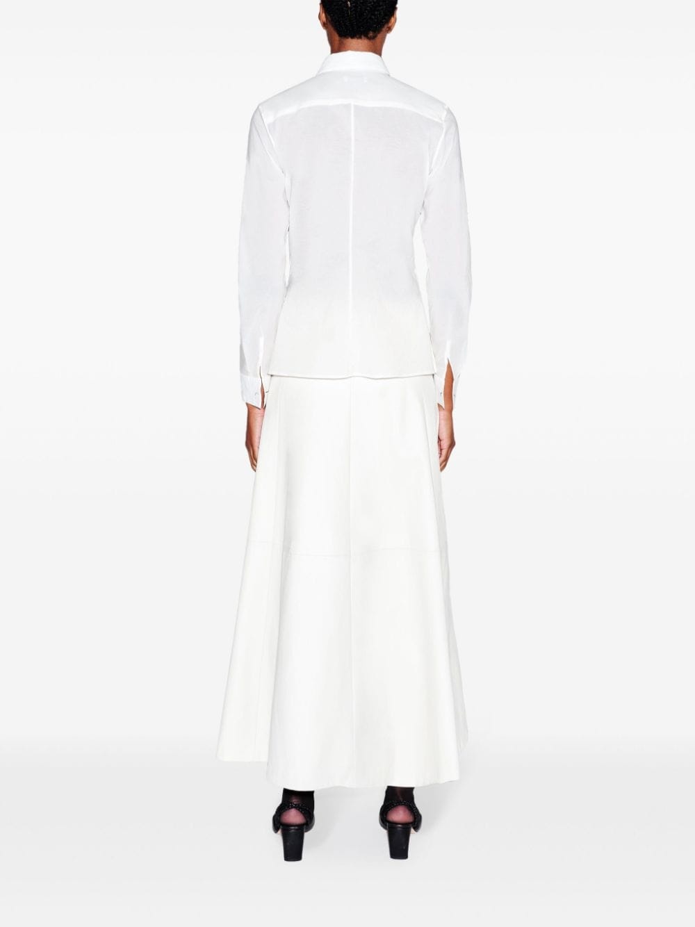 organza press-stud shirt - 5