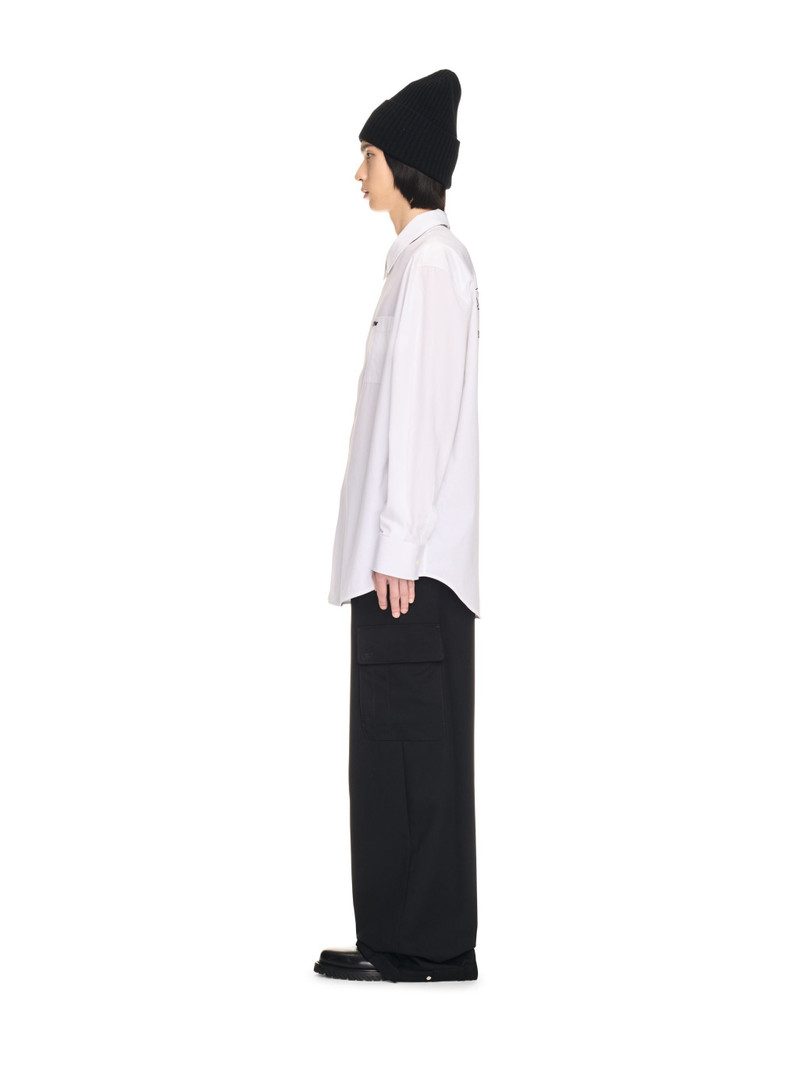 White Popeline Oversized Shirt 4