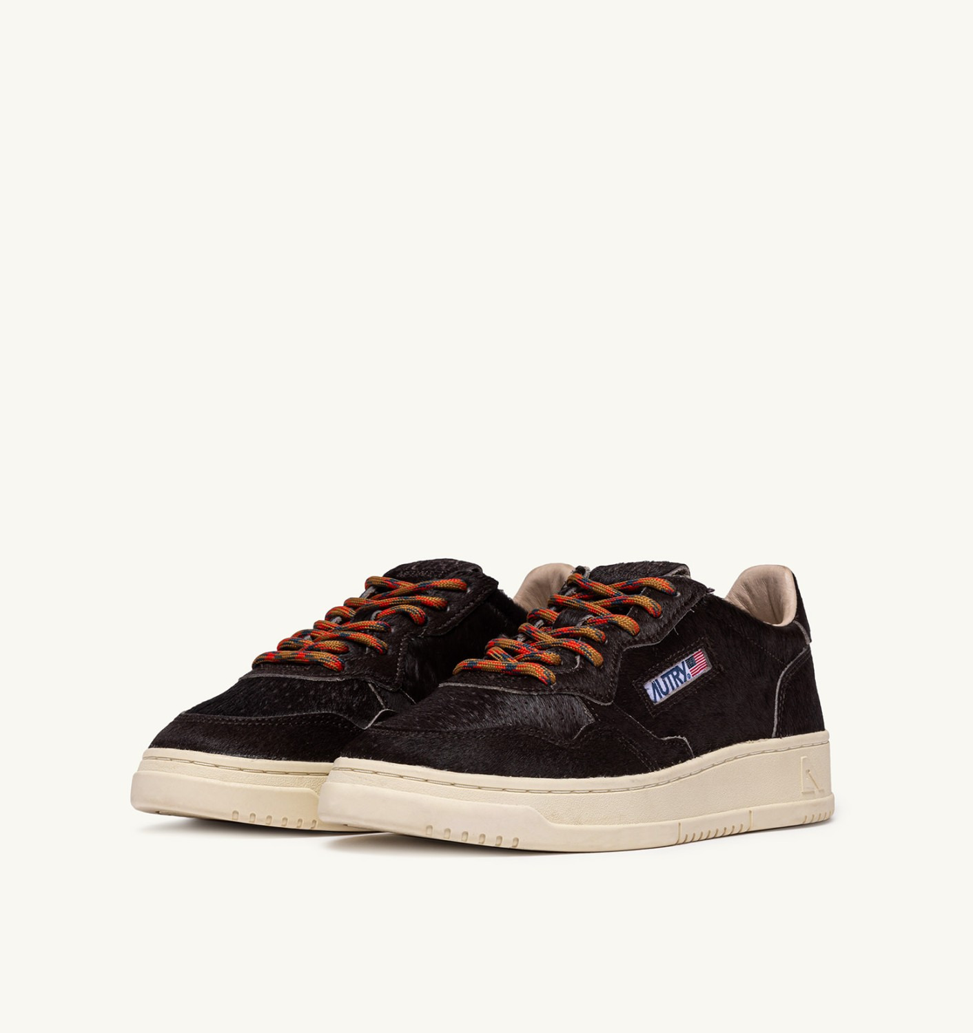 MEDALIST LOW SNEAKERS IN CHOCOLATE BROWN PONY HAIR EFFECT - 2