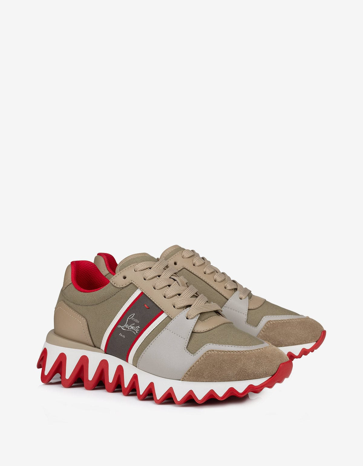 Christian Louboutin Nastroshark Saharienne Beige Trainers - 1
