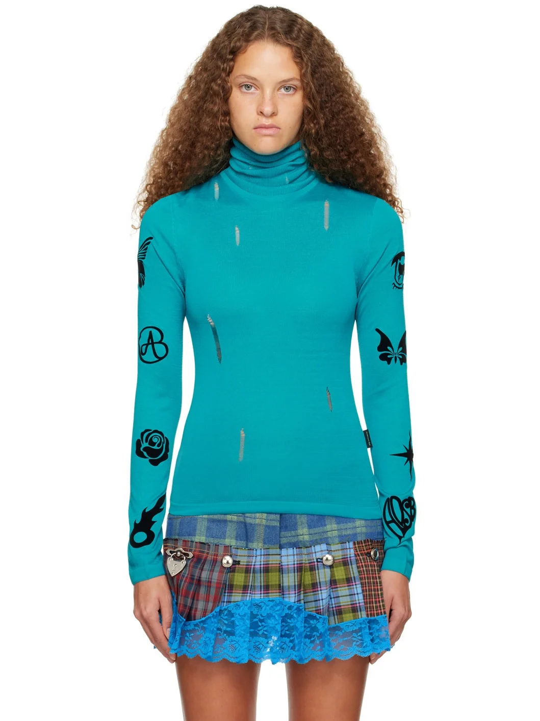 Andersson Bell Augen Flocking Inner Knit Top - 1