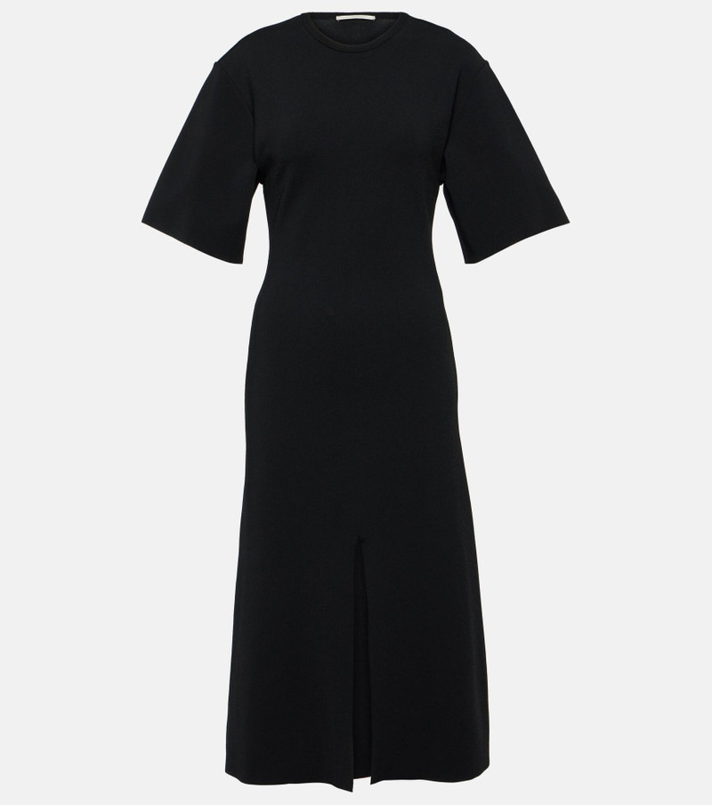 ribbed-knit midi dress - 1