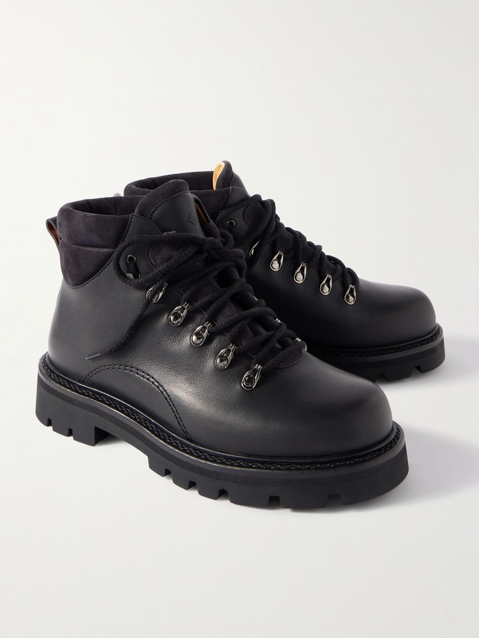 Beinn Walk Shearling-Lined Leather and Padded Suede Boots Black - 4