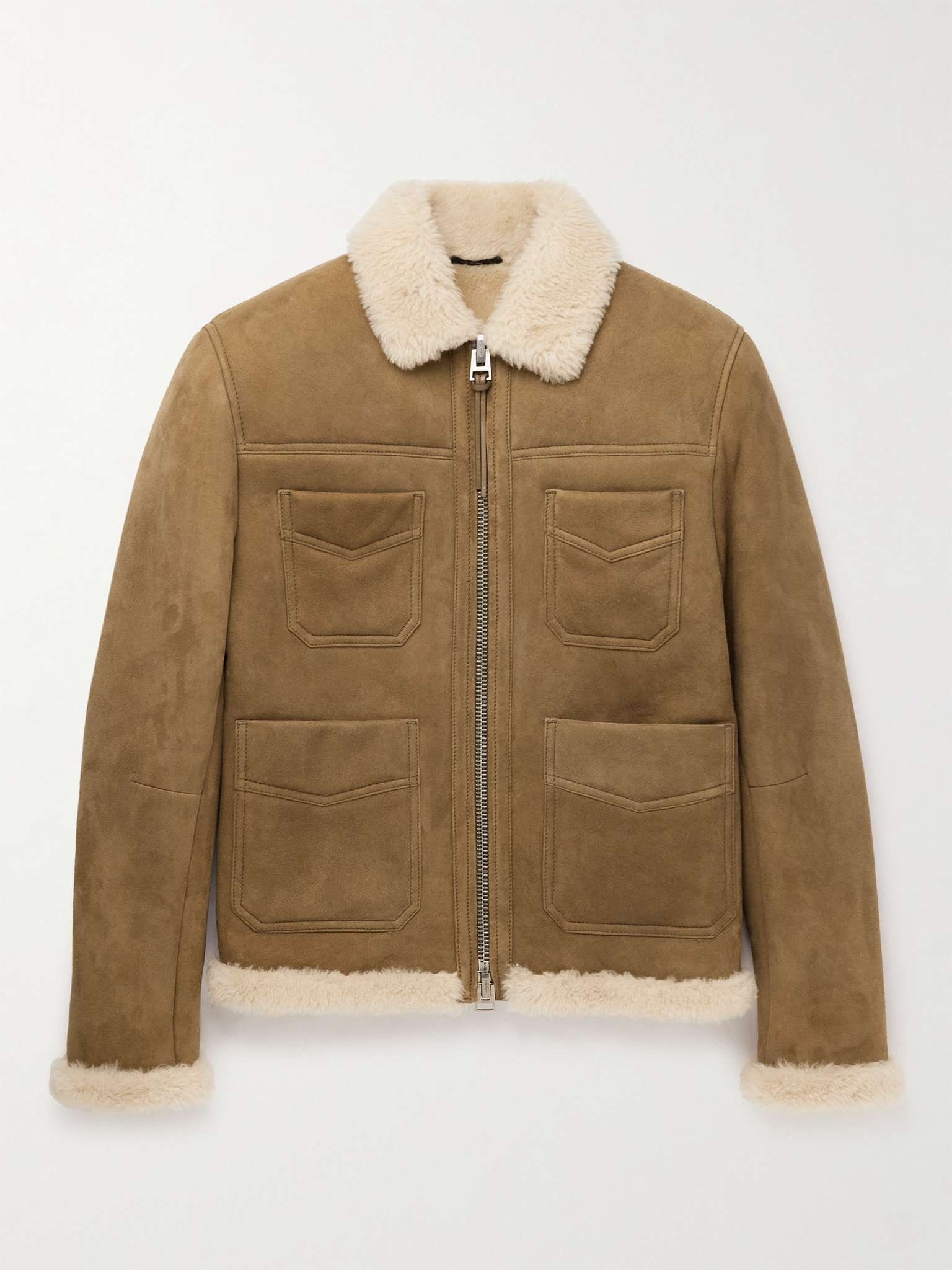 Slim-Fit Shearling Jacket - 1