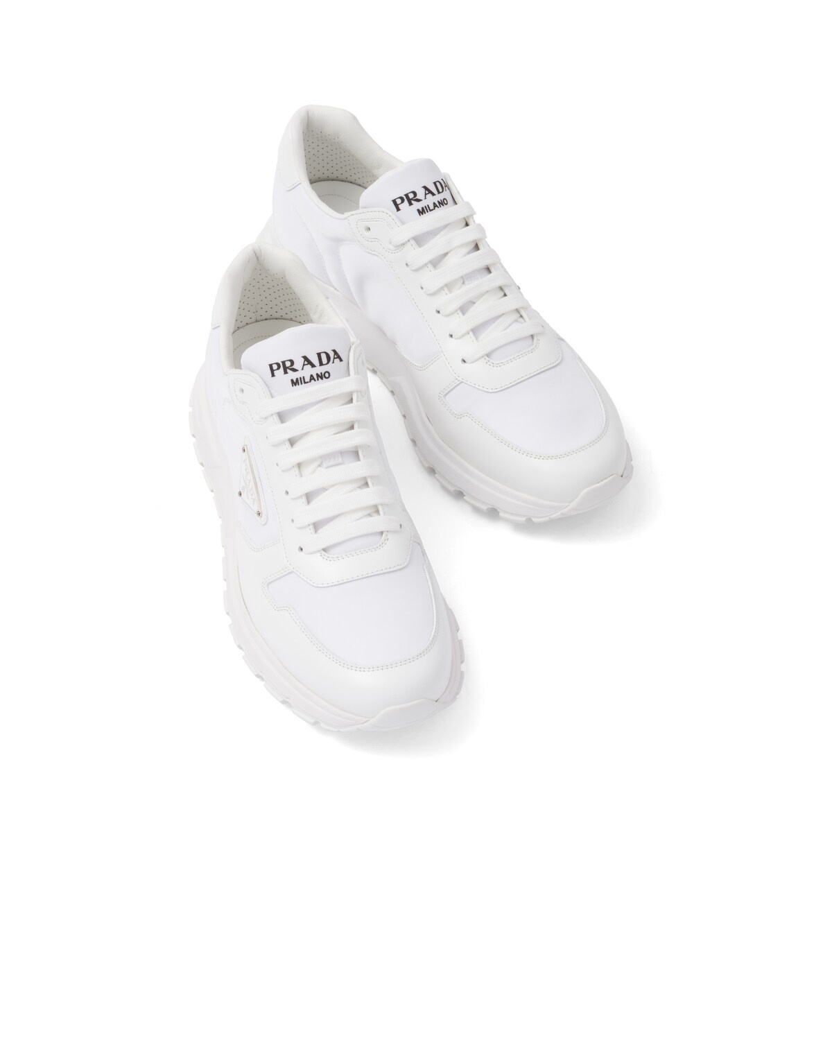 Prada PRAX 1 Re-Nylon and brushed leather sneakers - 4