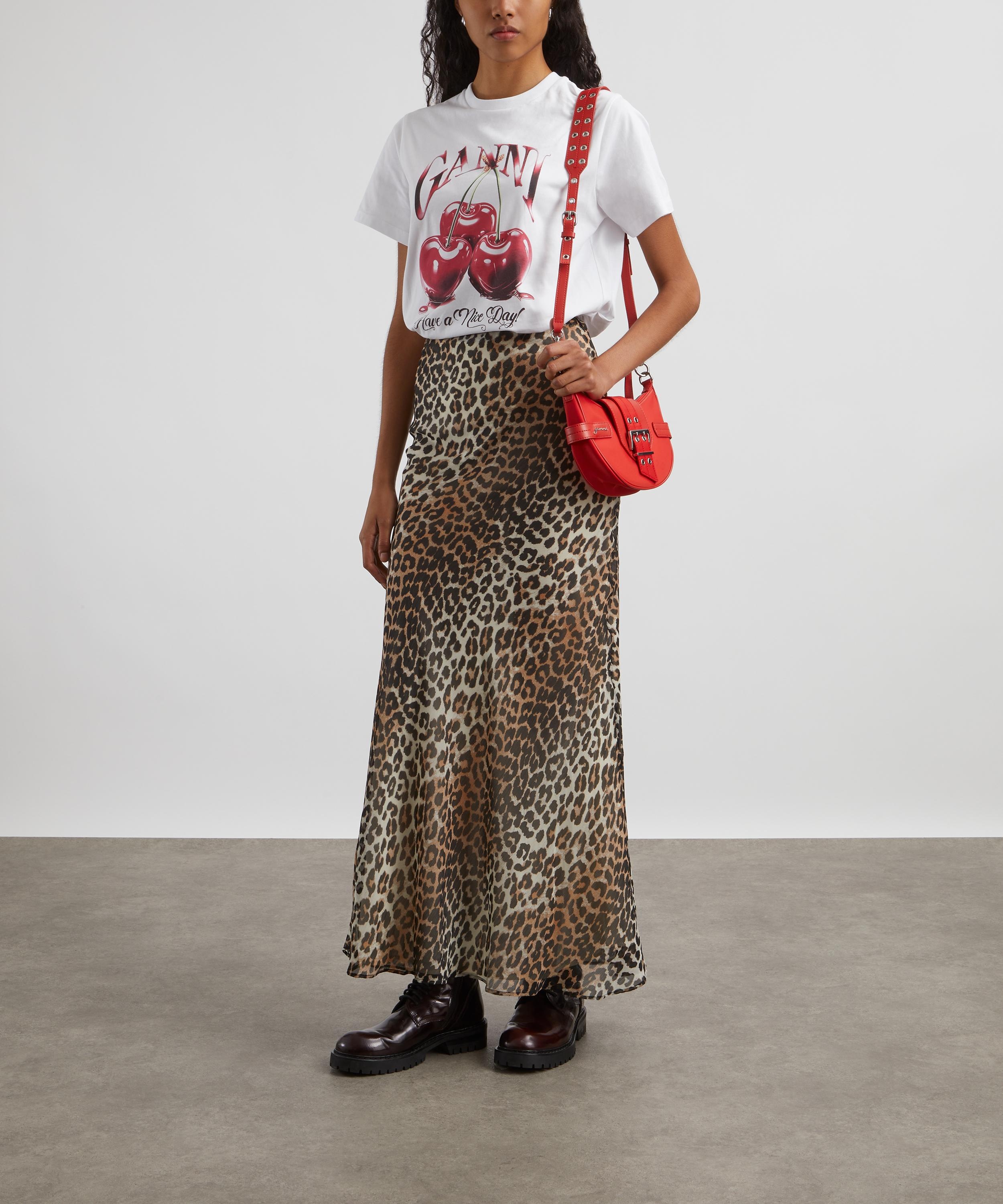 Basic Jersey Cherry Relaxed T-shirt - 2