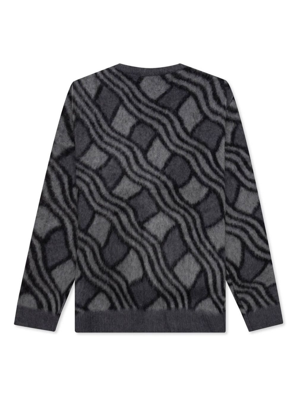 patterned-jacquard cardigan - 2