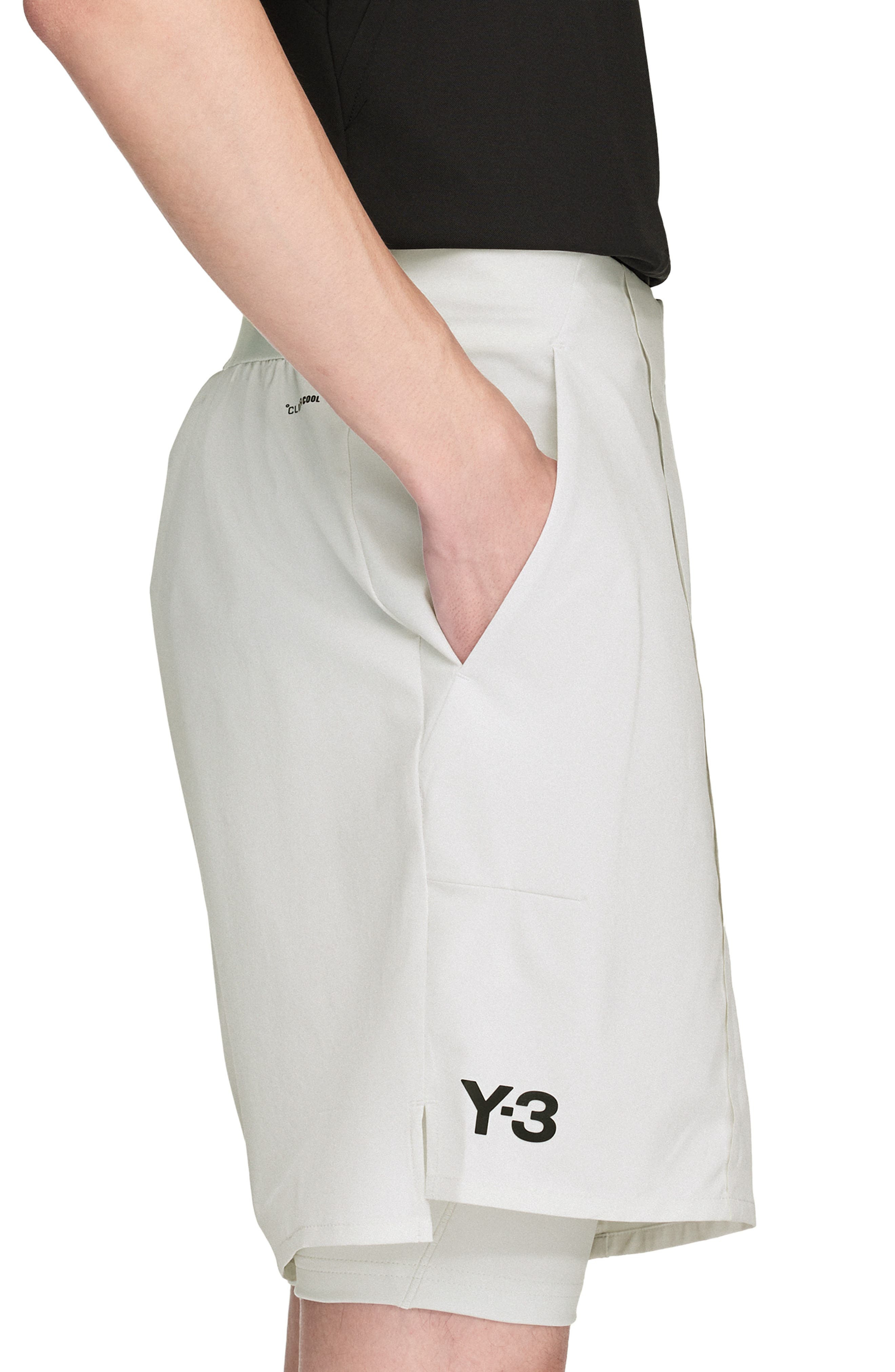 adidas Y-3 Tennis Shorts & Bike Shorts Set in Orbit Grey at Nordstrom - 4