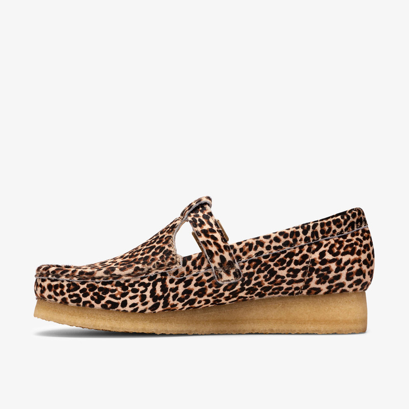 Wallabee T Bar Leopard Print 3
