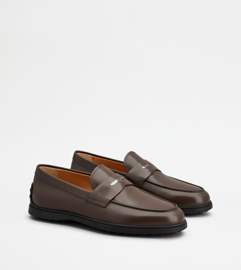 LOAFERS IN LEATHER - BROWN 2