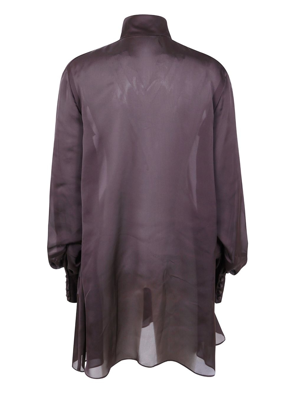 ruffled high-neck blouse - 2