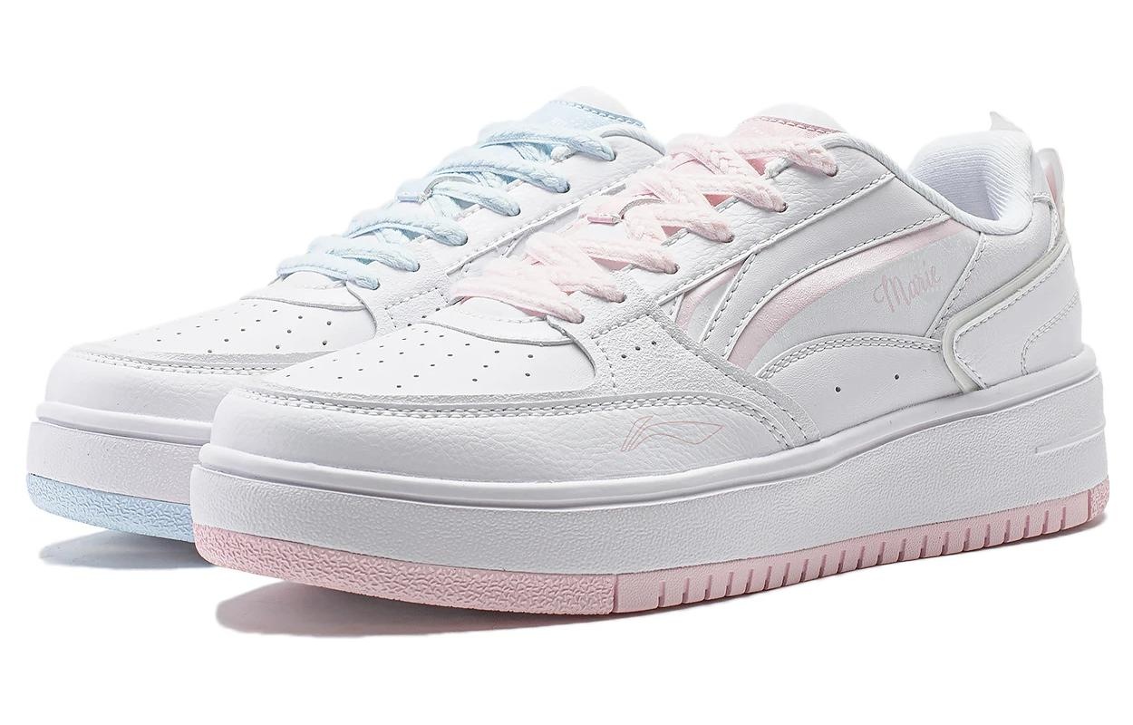 (WMNS) Li-Ning x Disney Marie Cat Skate Shoes 'White Pink Blue' AGCT382-7 - 3