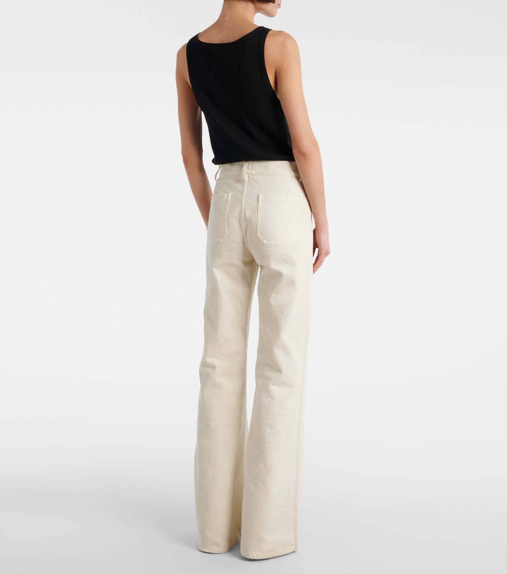 Florence cotton wide-leg pants - 3