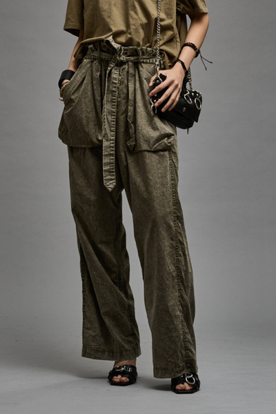 R13 BELTED UTILITY PANT - OLIVE GARMENT DYE outlook