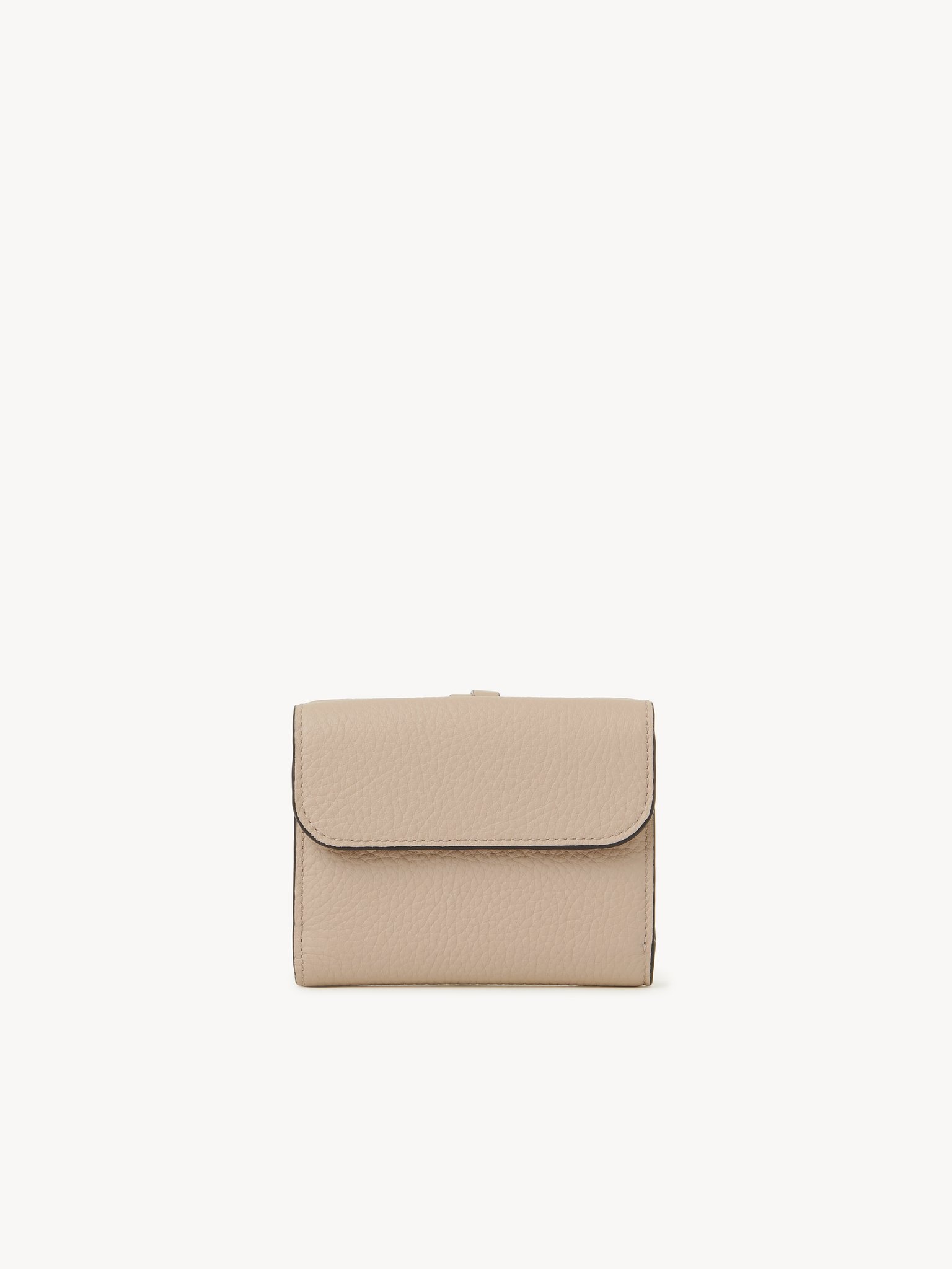 SMALL ALPHABET TRI-FOLD IN GRAINED LEATHER - 4