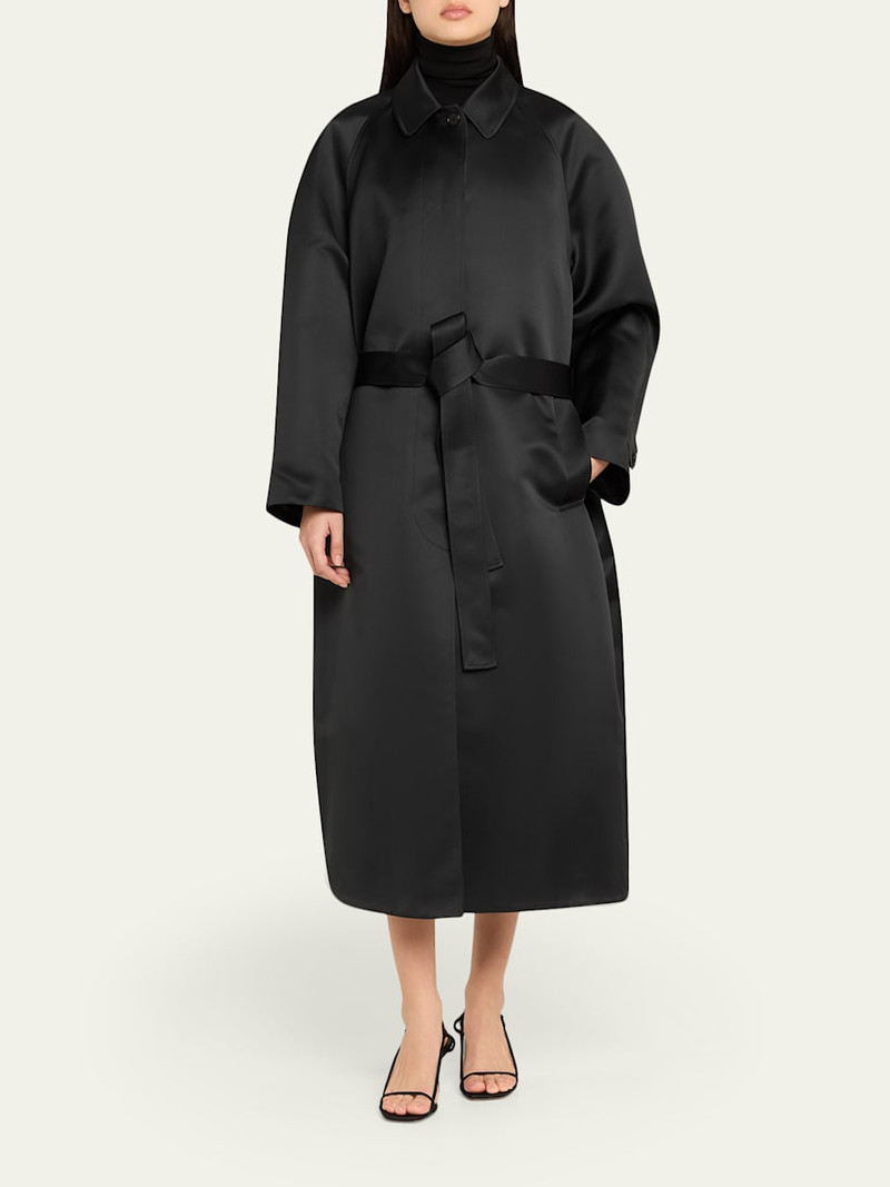 FFORME Koharu Duchesse Satin Oversized Coat outlook