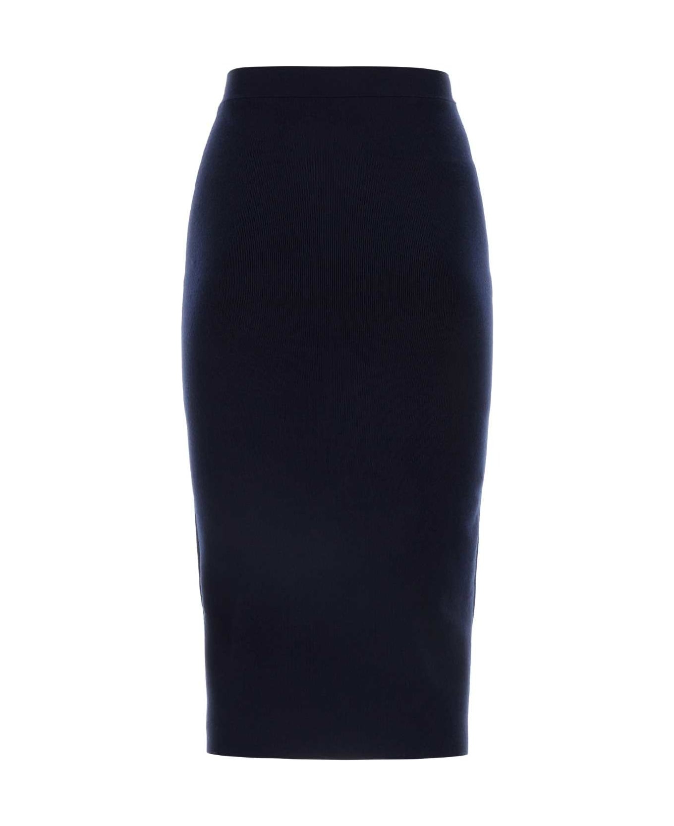 スカート BOTTEGA VENETA Dark Blue Cashmere Blend Skirt Bottega Veneta Dark Blue Cashmere Blend Skirt | italist