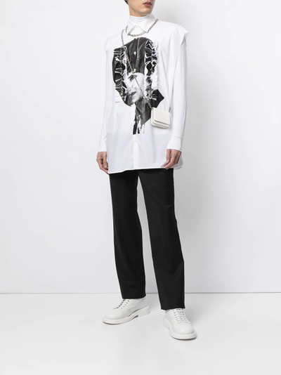 Raf Simons printed sleeveless shirt outlook