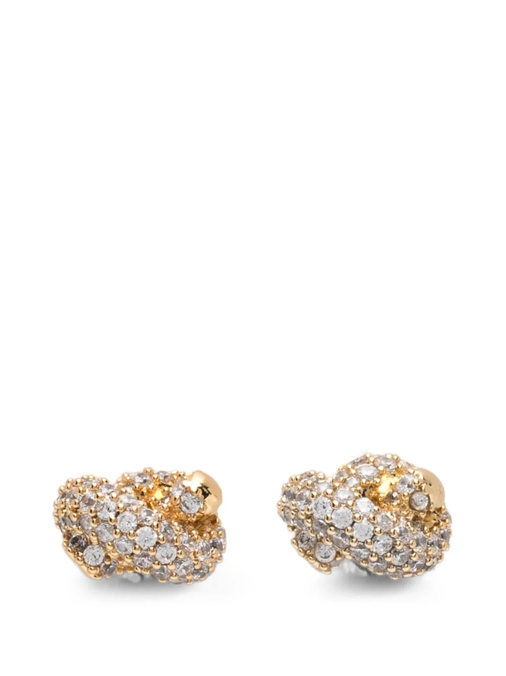 Sailor's Knot crystal-embellished earrings - 1