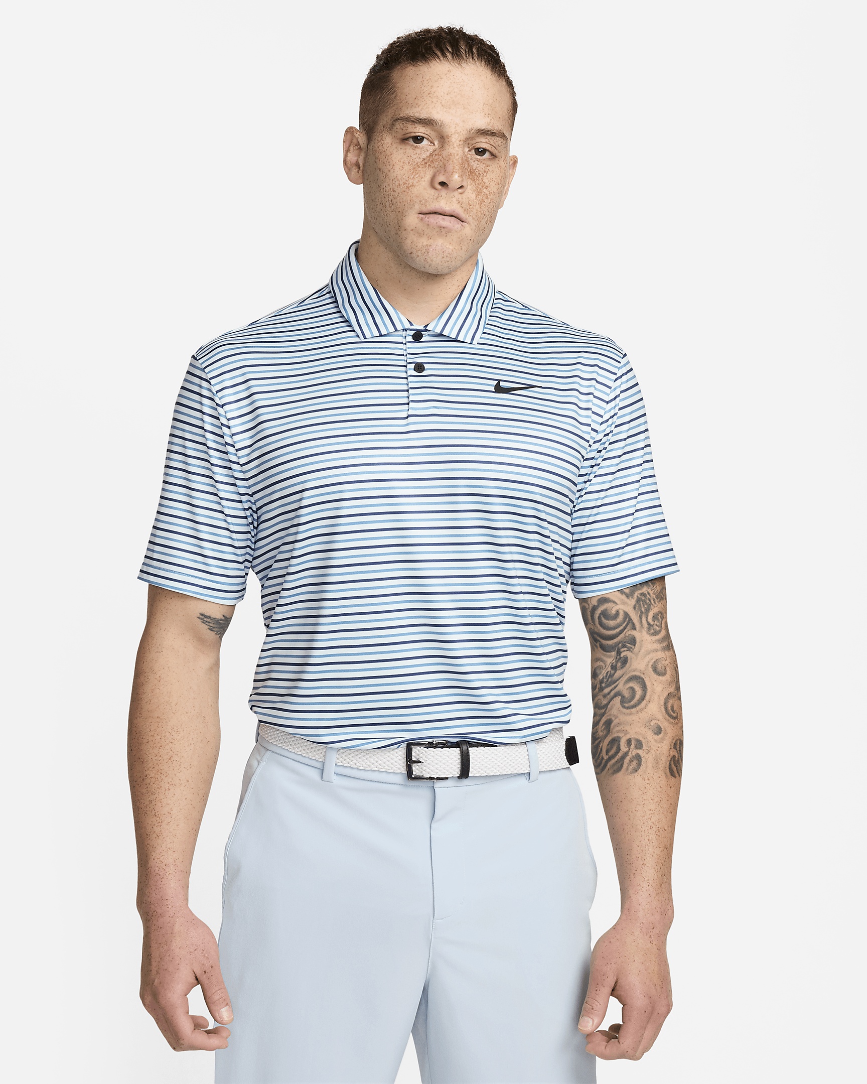 Nike Tour Men's Dri-FIT Striped Golf Polo - 1