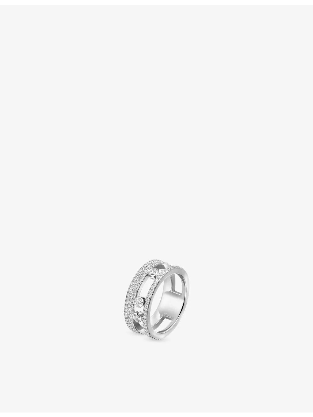 Move Romane Pave 18ct Gold And 0.68ct Diamond Ring - 1