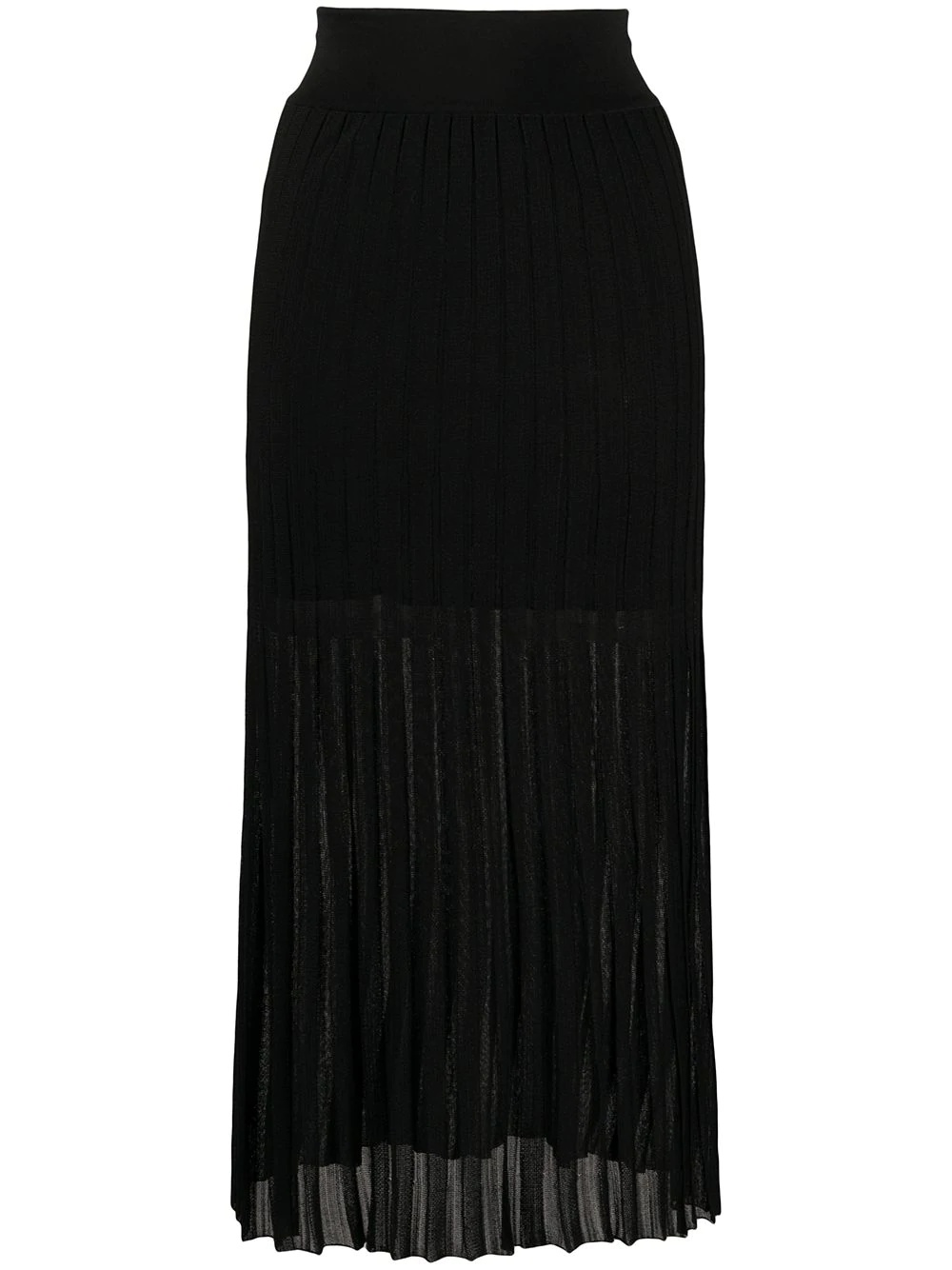 pleated midi skirt - 1