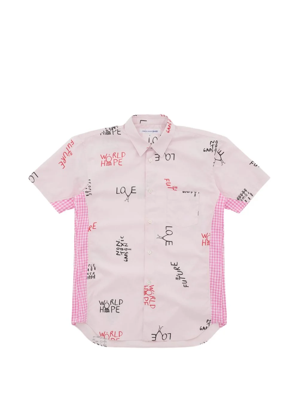 text-print shirt - 1