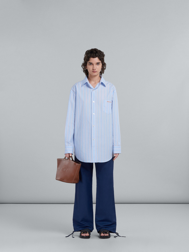 Marni TROPICALIA SMALL BAG IN BROWN LEATHER outlook