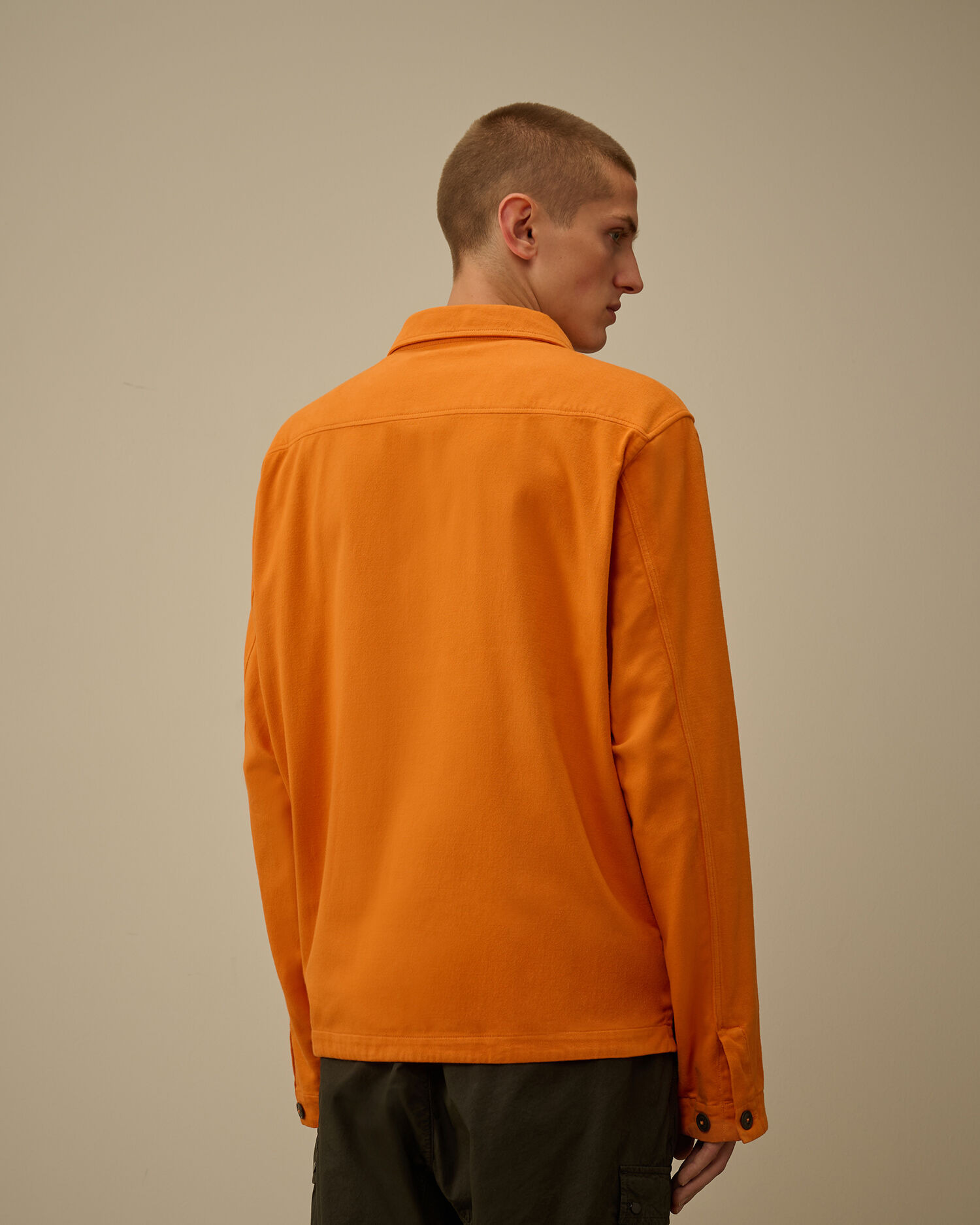 Armored Stretch Satin Lens Button Overshirt - 4