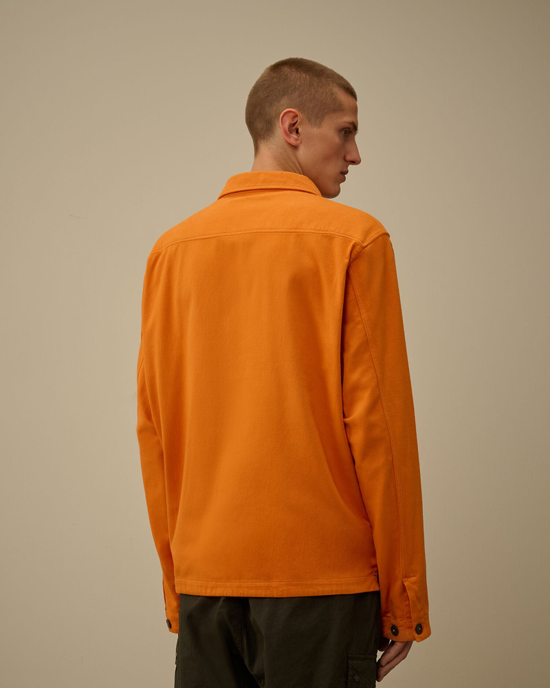Armored Stretch Satin Lens Button Overshirt 4