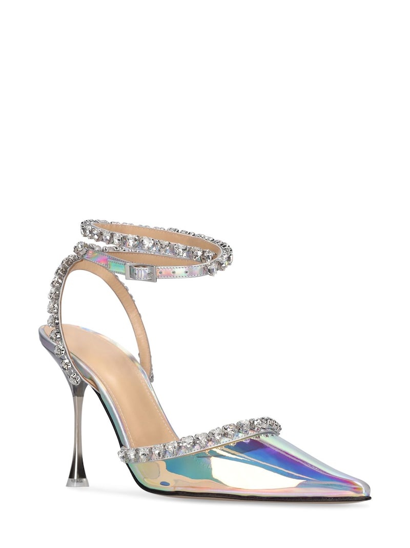 100mm Audrey iridescent PVC pumps - 3