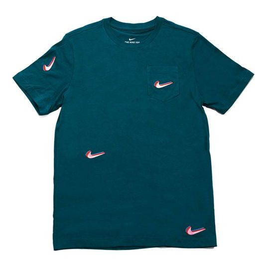 Nike SB Skateboard x Parra Pocket T-Shirt Midnight Turq Tee Green BV7056-347 - 1