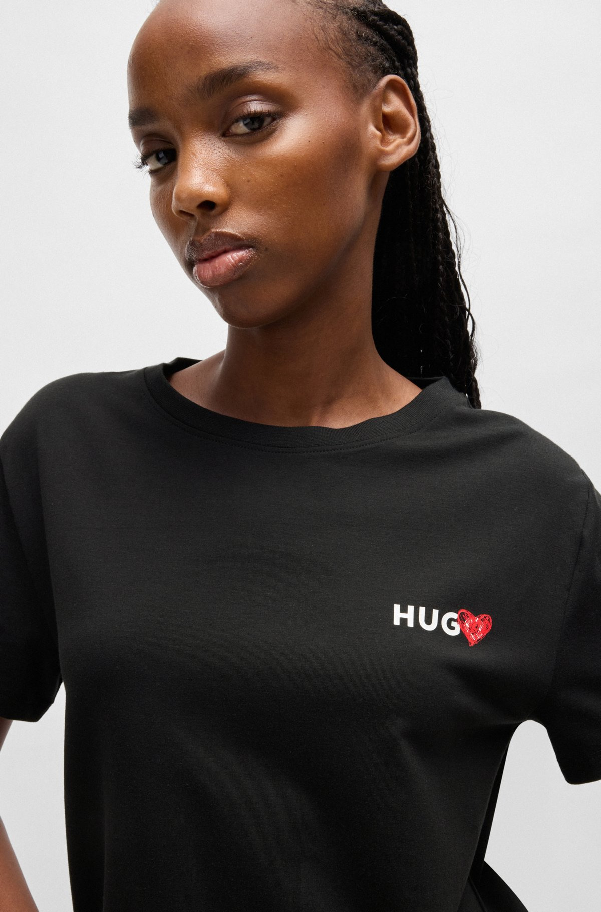 MODAL-BLEND PAJAMA T-SHIRT WITH SEASONAL LOGO PRINT - 4