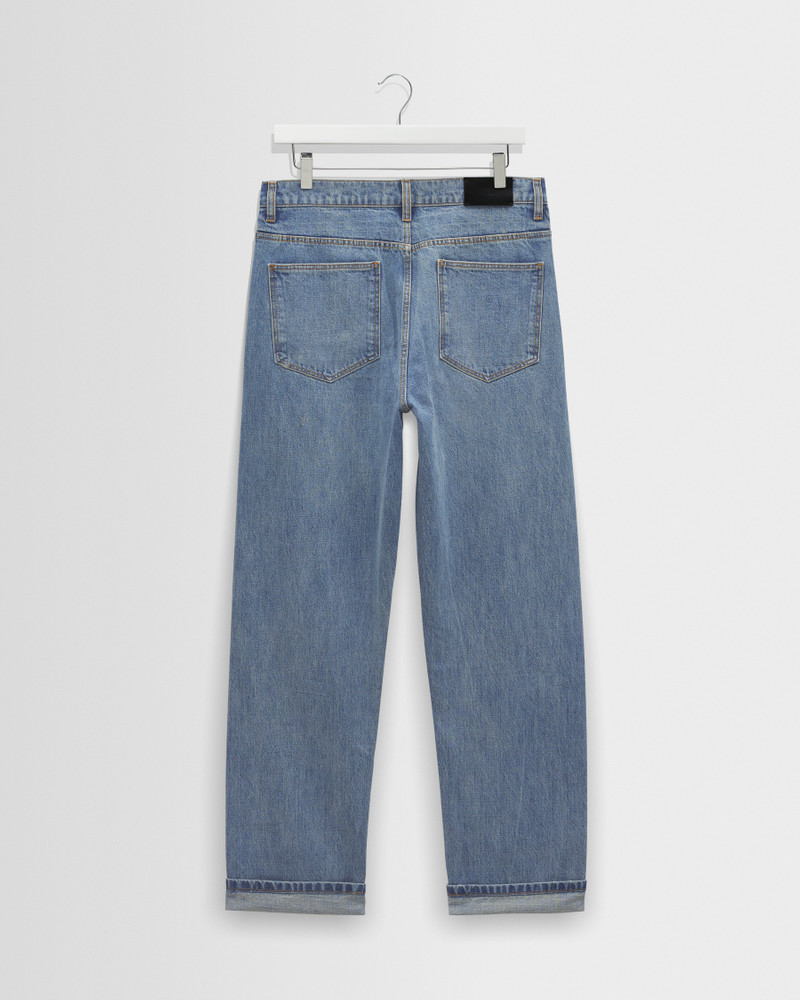 Wax London Russell - Blue Wash Selvedge Straight Fit Denim Jeans outlook