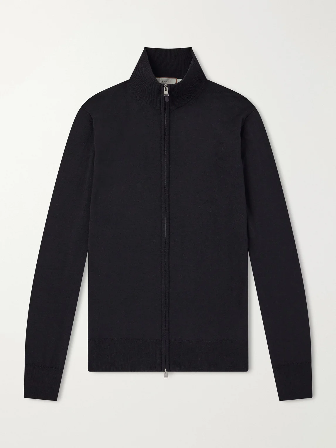Wool Zip-Up Sweater - 1